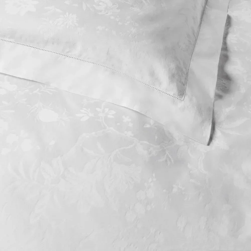 NEW $500 Ralph Lauren Bethany Jacquard Duvet Cover! Full / Queen Creme Floral